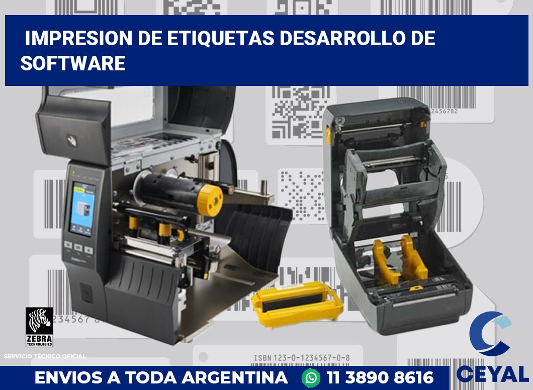 Impresion de etiquetas Desarrollo de software