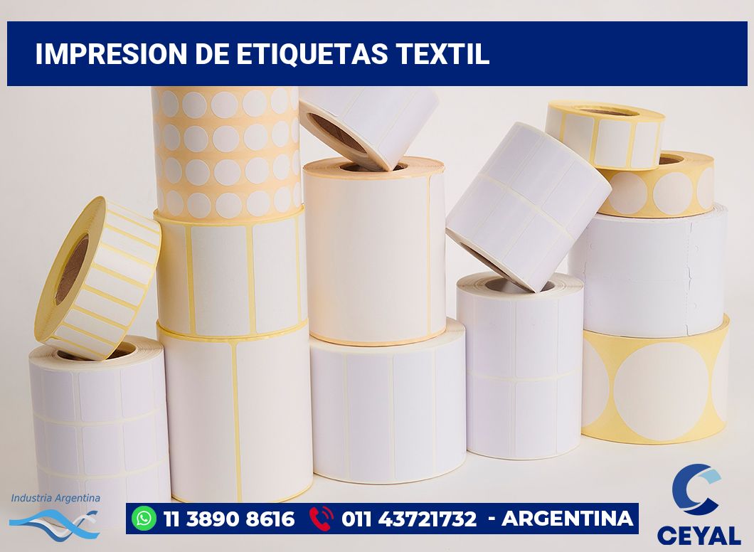 Impresion de etiquetas textil