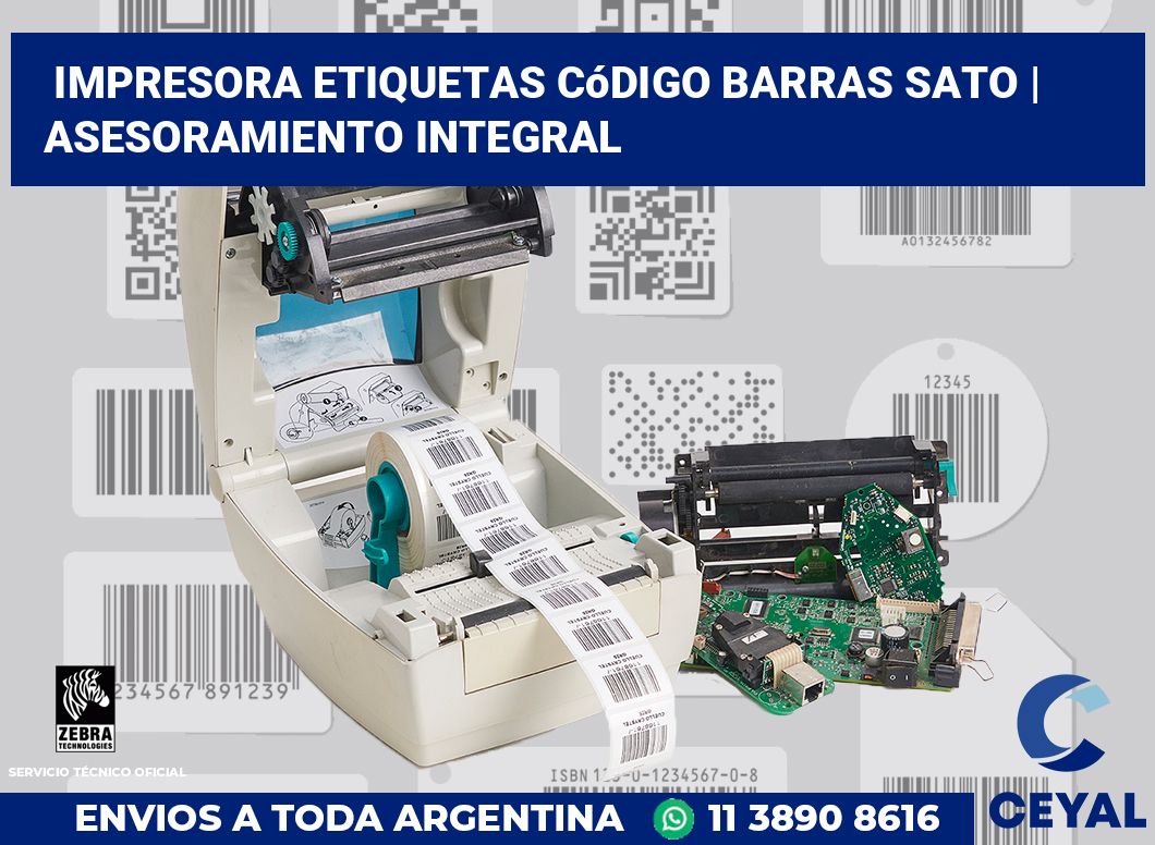 Impresora etiquetas Código barras Sato | Asesoramiento integral