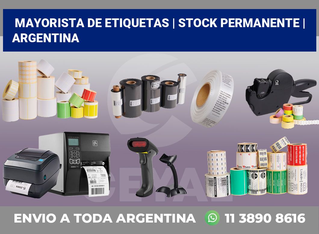 Mayorista de etiquetas | Stock permanente | Argentina
