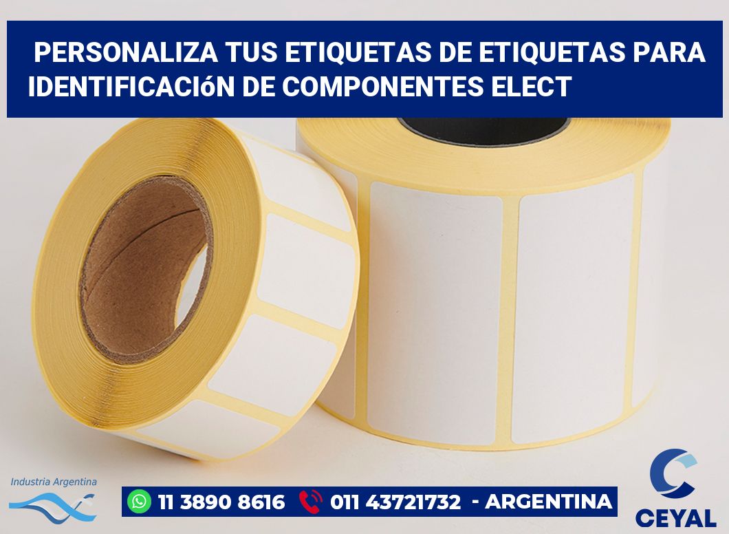 Personaliza tus Etiquetas de Etiquetas para Identificación de Componentes Elect