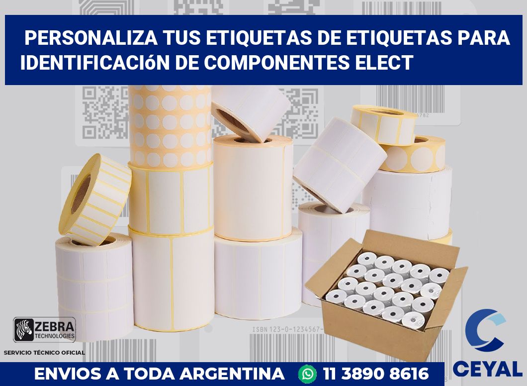 Personaliza tus Etiquetas de Etiquetas para Identificación de Componentes Elect