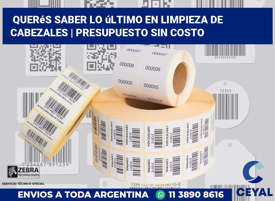 Querés saber lo último en limpieza de cabezales | Presupuesto sin costo