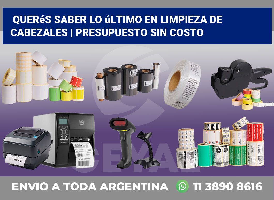 Querés saber lo último en limpieza de cabezales | Presupuesto sin costo
