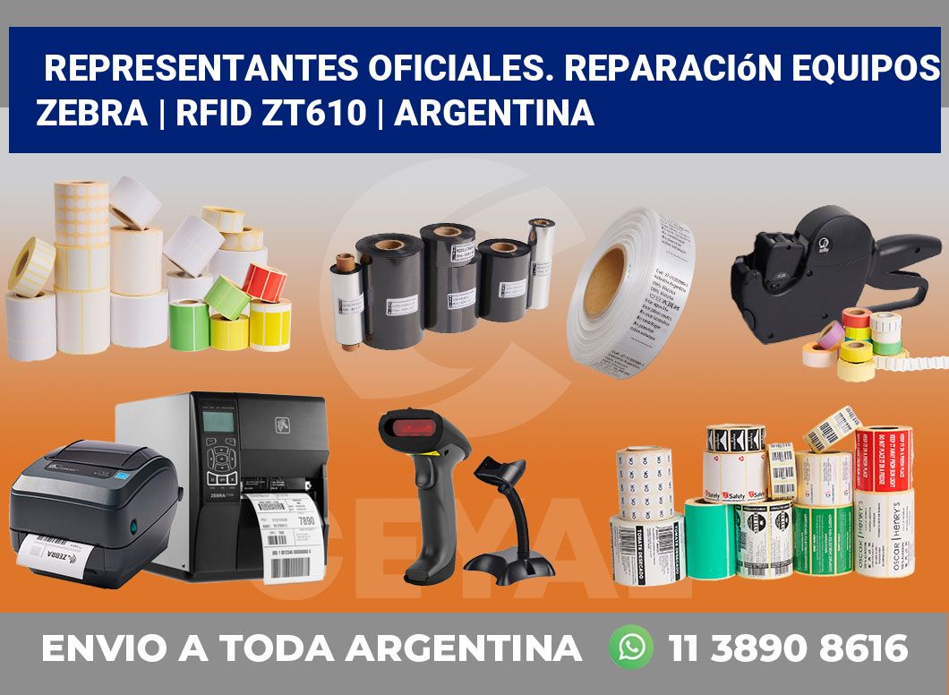 Representantes Oficiales. Reparación Equipos Zebra | RFID ZT610 | Argentina