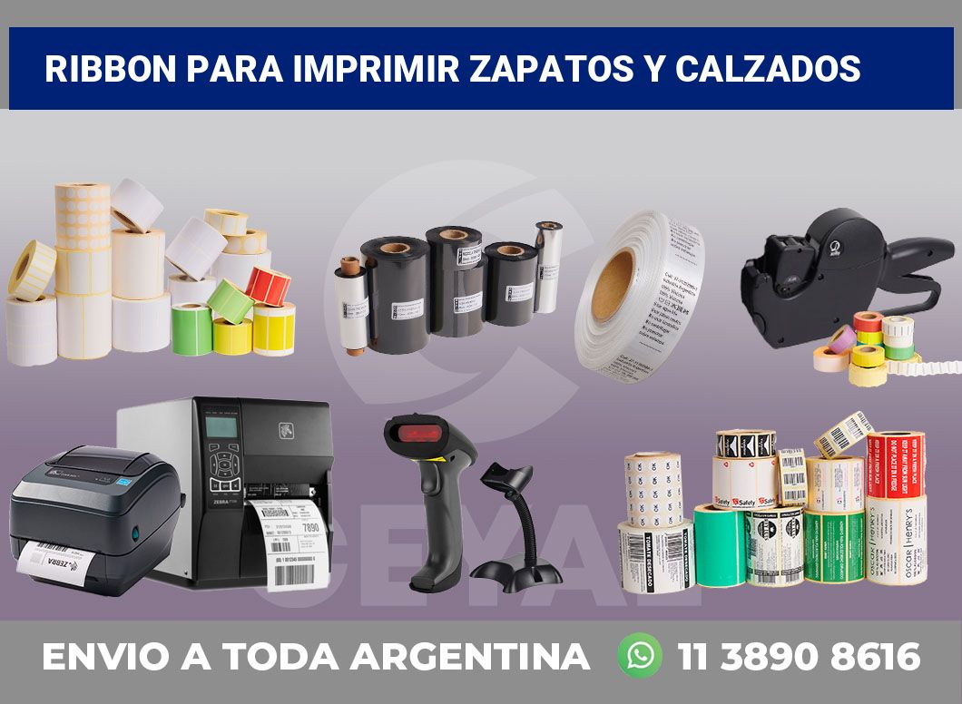 Ribbon para imprimir Zapatos y calzados