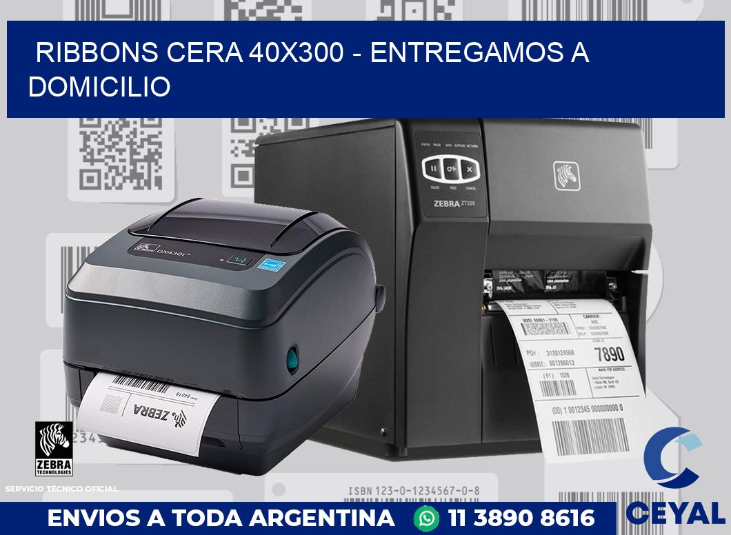 Ribbons cera 40x300 - entregamos a domicilio