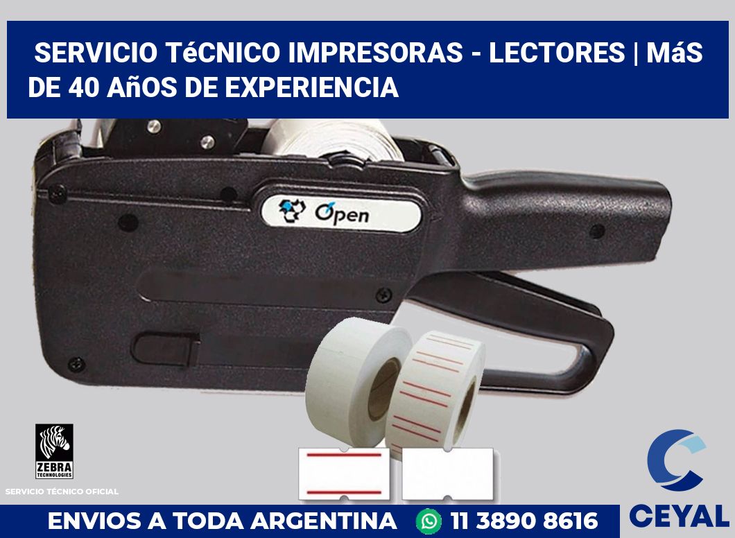 Servicio técnico impresoras - lectores | Más de 40 años de experiencia
