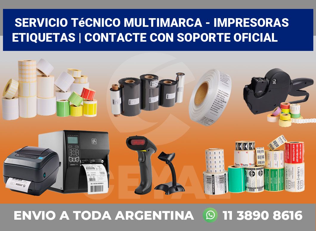 Servicio técnico multimarca - impresoras etiquetas | Contacte con soporte oficial