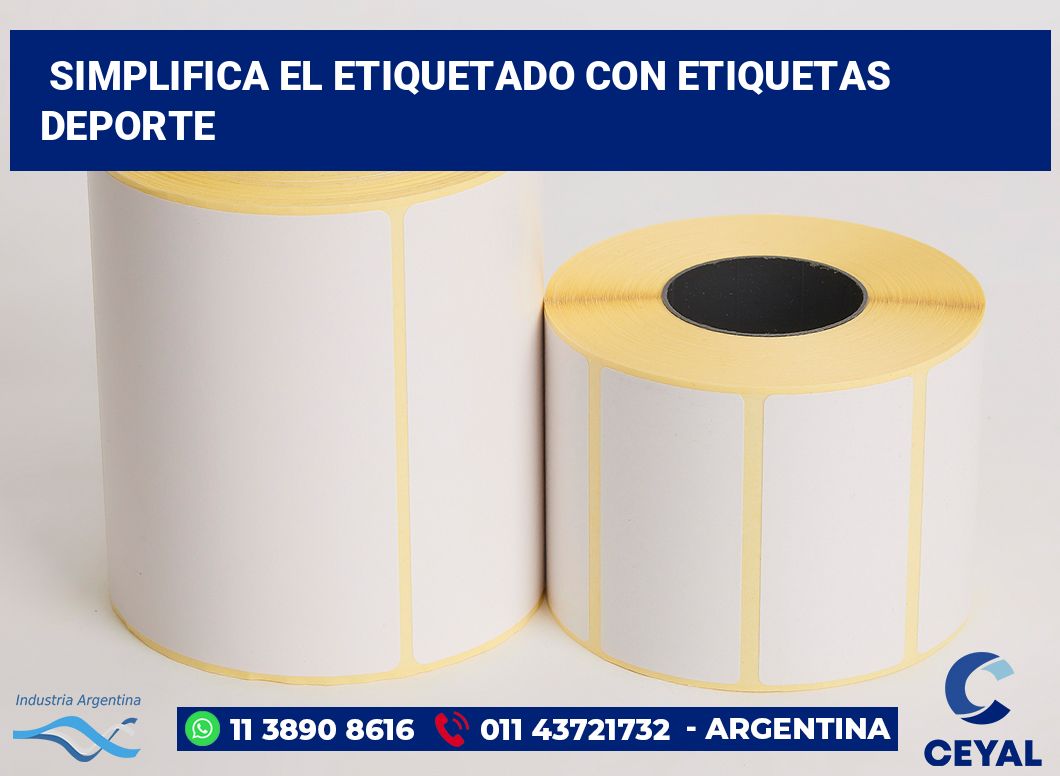 Simplifica el Etiquetado con Etiquetas Deporte