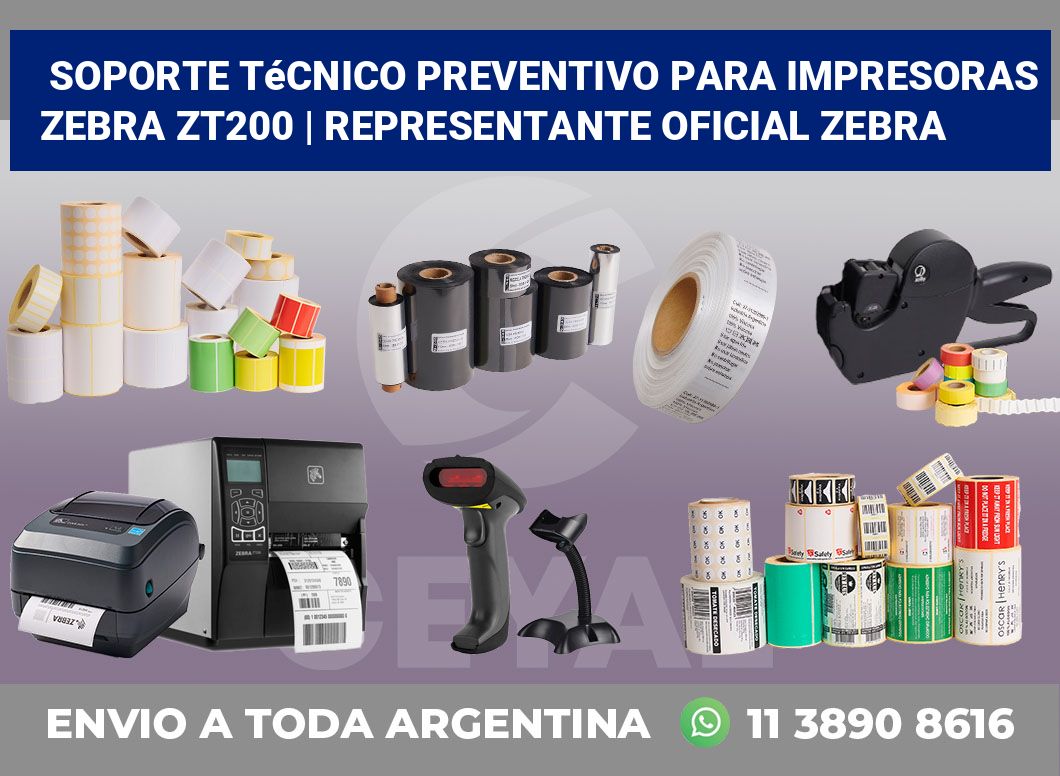 Soporte técnico preventivo para impresoras Zebra ZT200 | Representante oficial Zebra