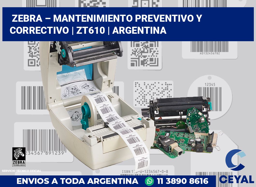 Zebra – mantenimiento preventivo y correctivo | ZT610 | Argentina