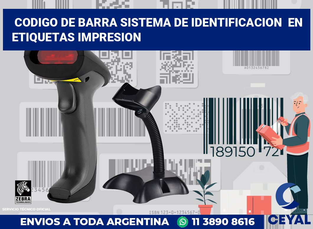 codigo de barra sistema de identificacion  en etiquetas impresion