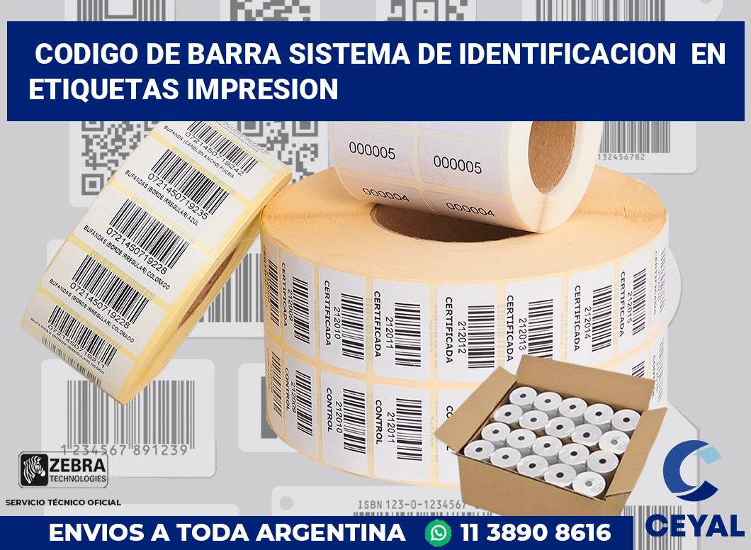 codigo de barra sistema de identificacion  en etiquetas impresion