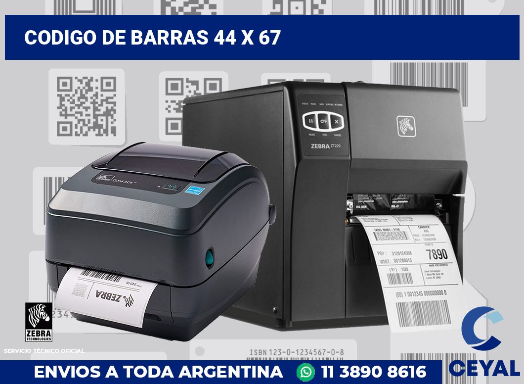 codigo de barras 44 x 67