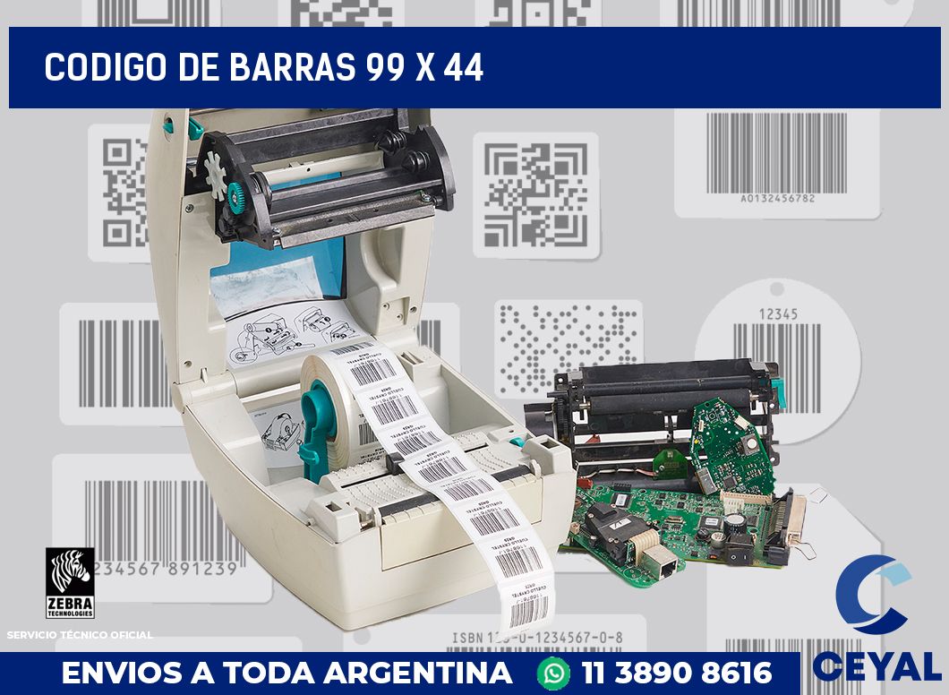 codigo de barras 99 x 44