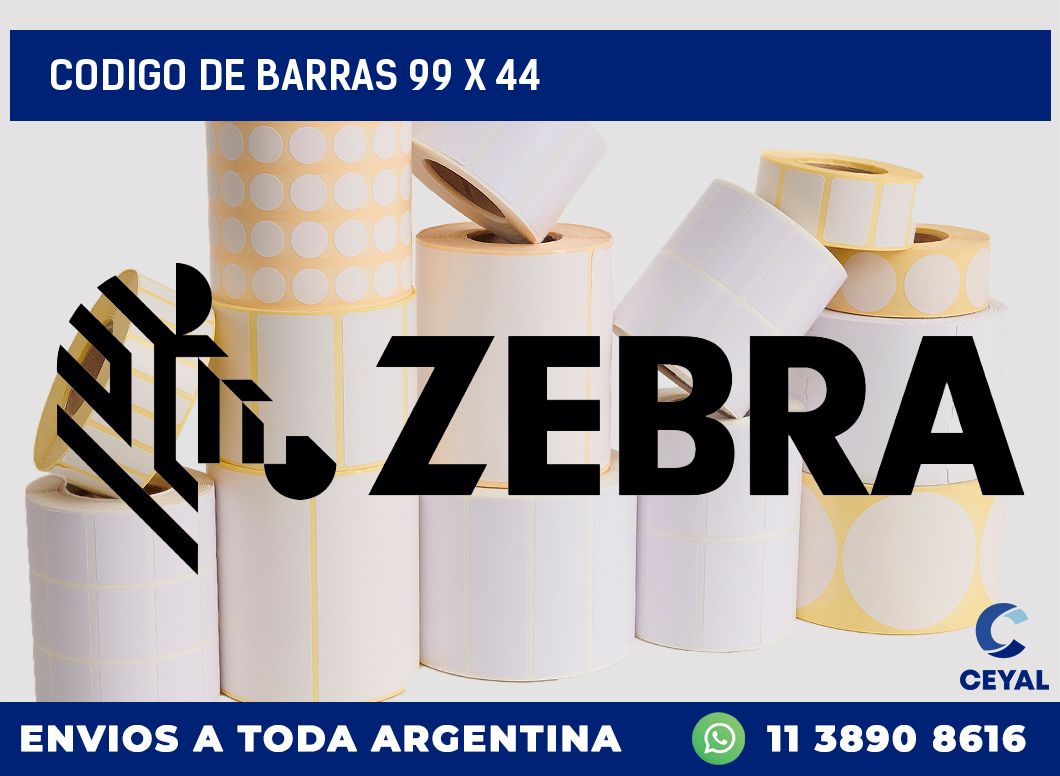 codigo de barras 99 x 44