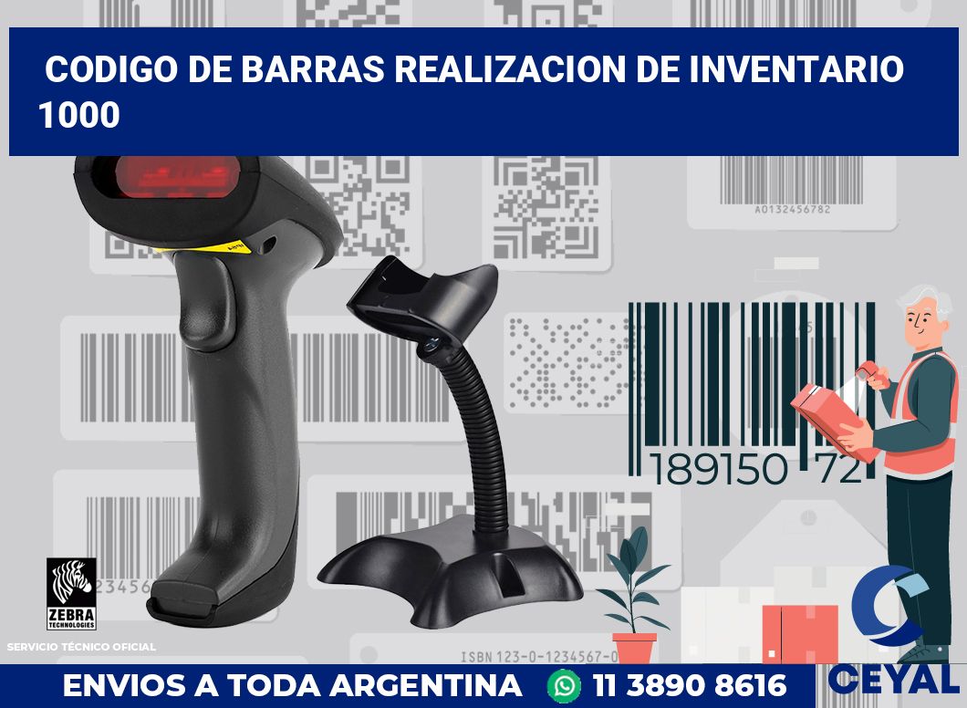 codigo de barras realizacion de inventario  1000
