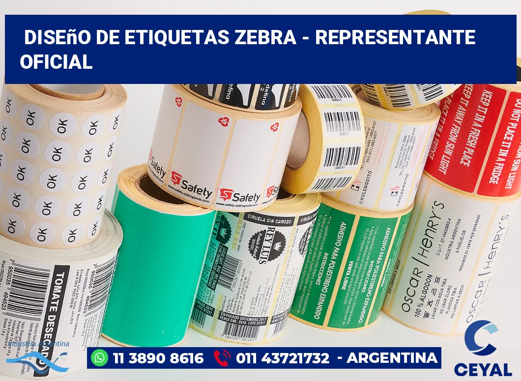 diseño de etiquetas zebra - Representante oficial