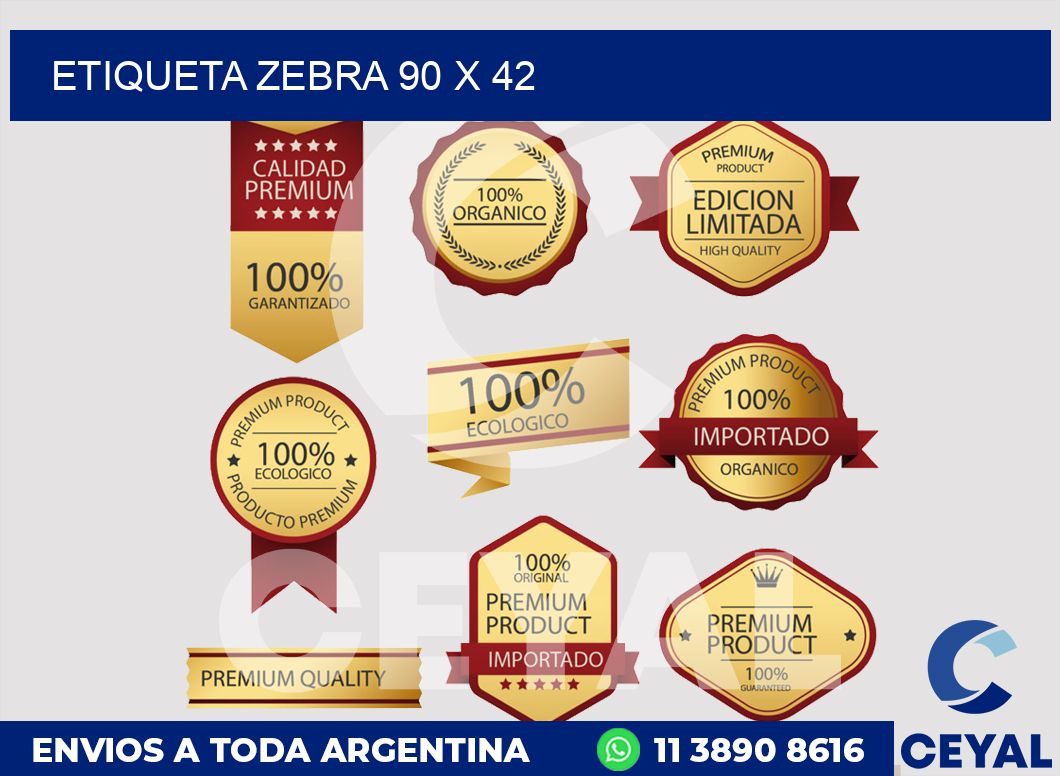 etiqueta zebra 90 x 42