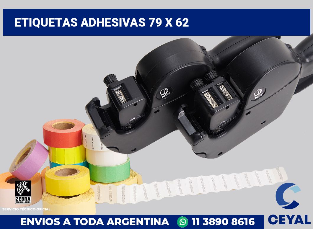 etiquetas adhesivas 79 x 62
