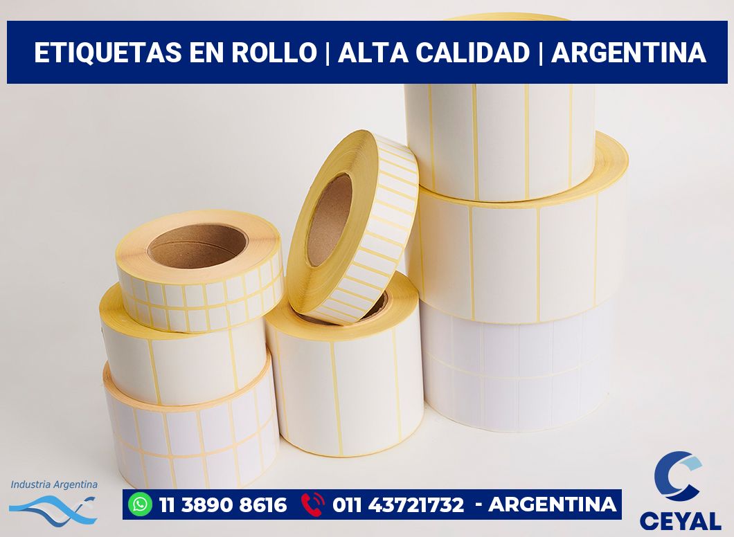 etiquetas en rollo | Alta calidad | Argentina