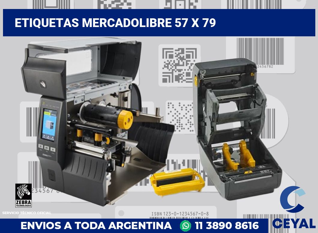 etiquetas mercadolibre 57 x 79