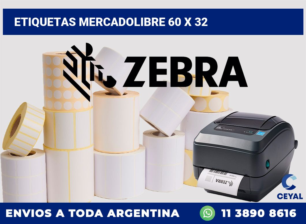 etiquetas mercadolibre 60 x 32