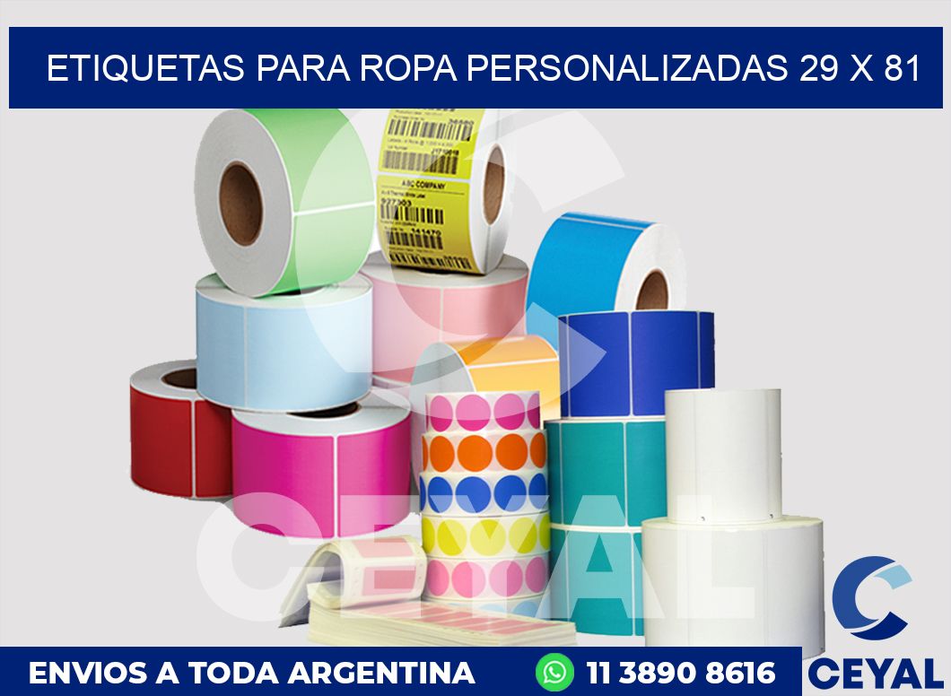 etiquetas para ropa personalizadas 29 x 81