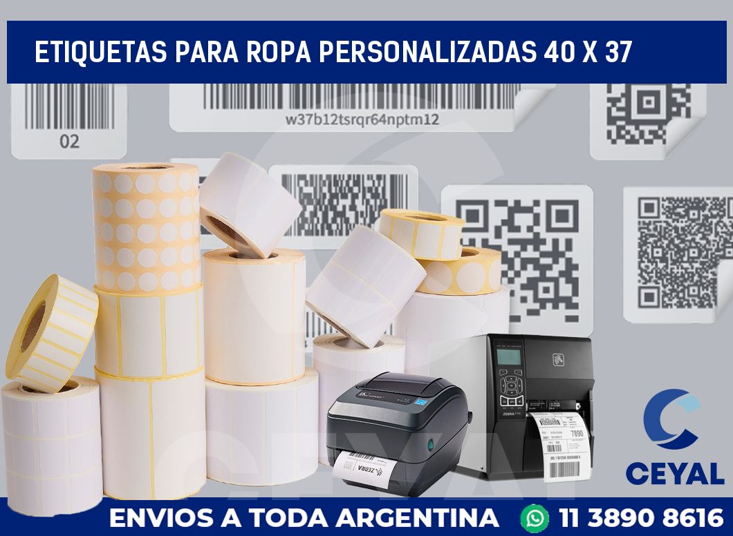 etiquetas para ropa personalizadas 40 x 37