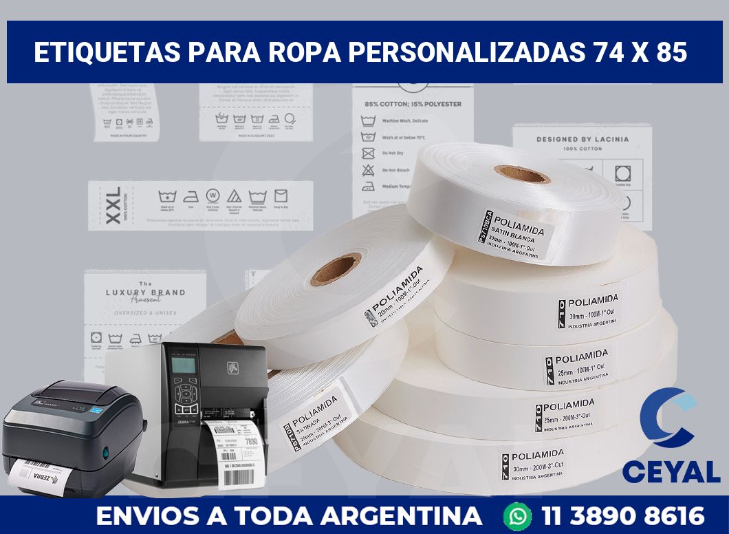 etiquetas para ropa personalizadas 74 x 85