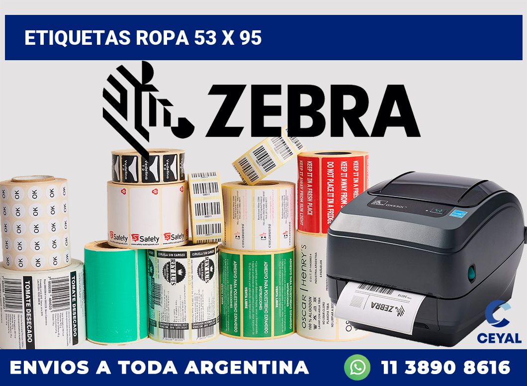 etiquetas ropa 53 x 95