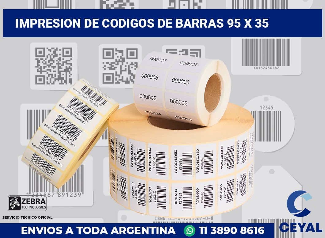 impresion de codigos de barras 95 x 35