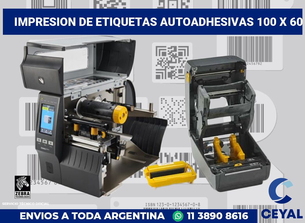 impresion de etiquetas autoadhesivas 100 x 60