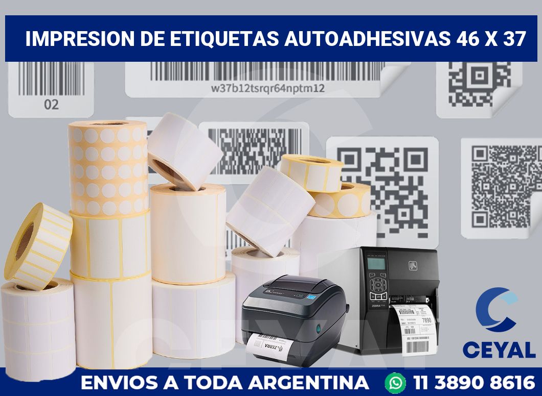 impresion de etiquetas autoadhesivas 46 x 37