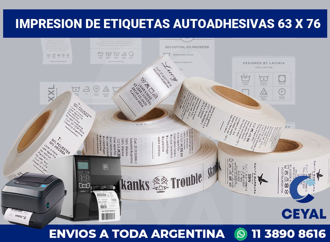 impresion de etiquetas autoadhesivas 63 x 76