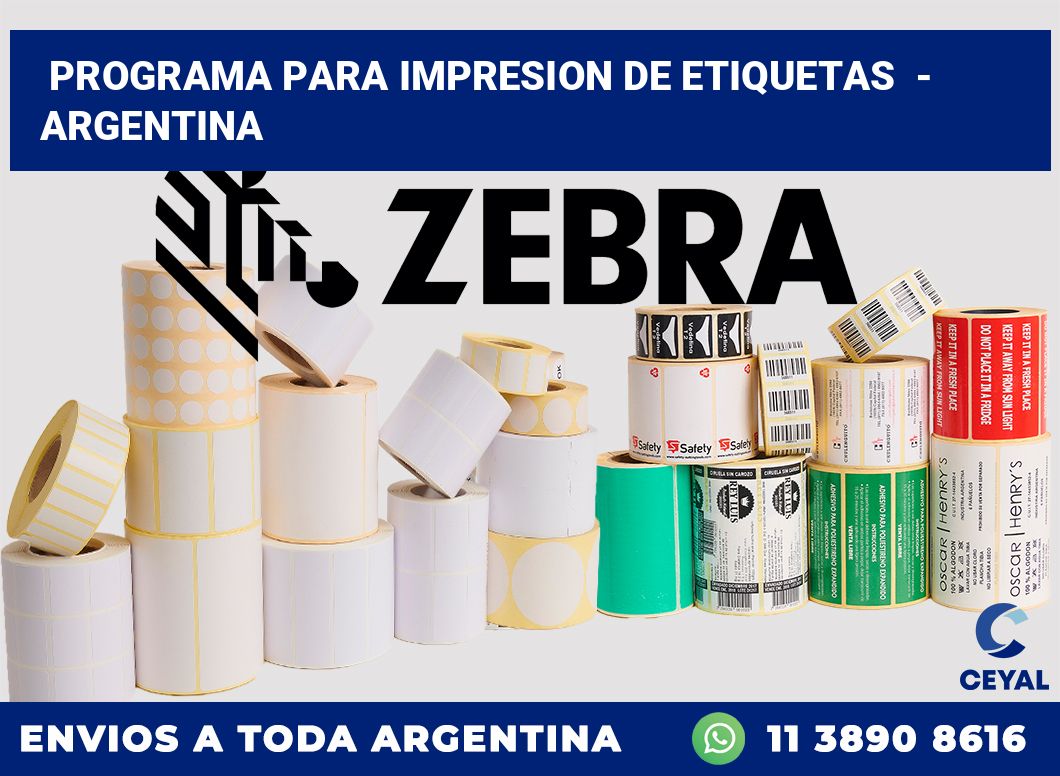 programa para impresion de etiquetas  – Argentina