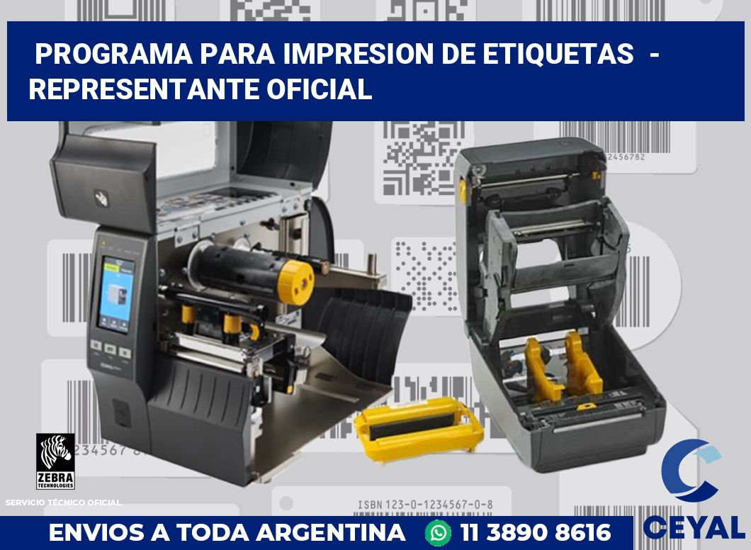 programa para impresion de etiquetas  - Representante oficial