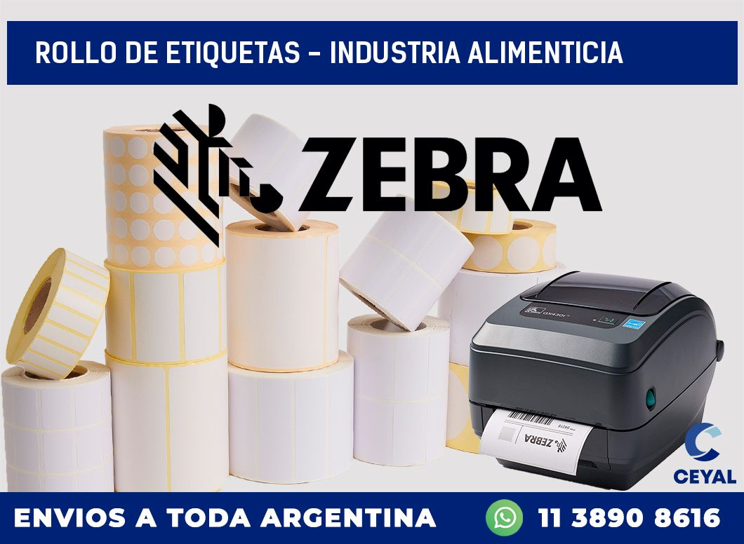 rollo de etiquetas - Industria alimenticia