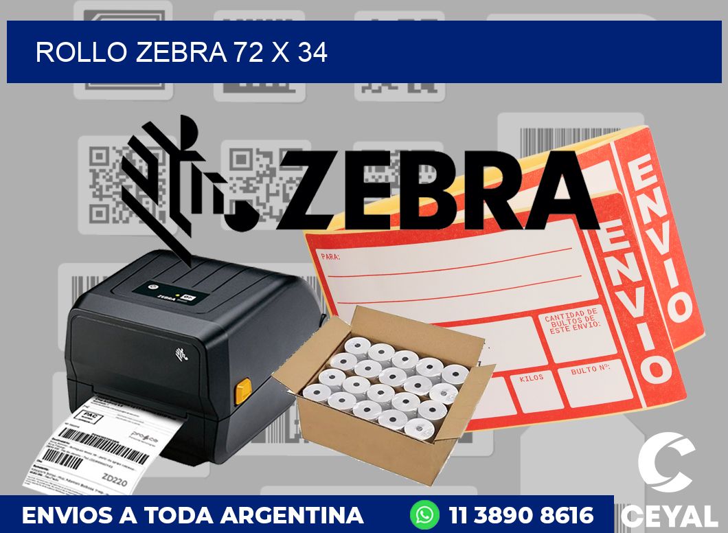 rollo zebra 72 x 34