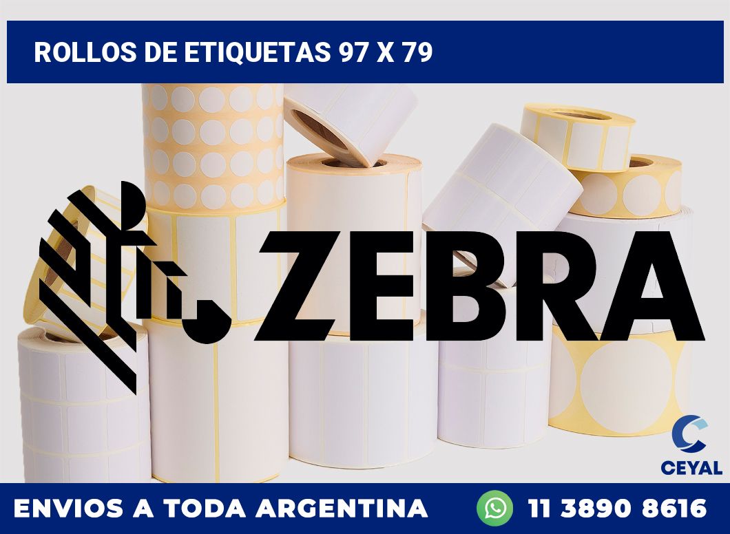 rollos de etiquetas 97 x 79