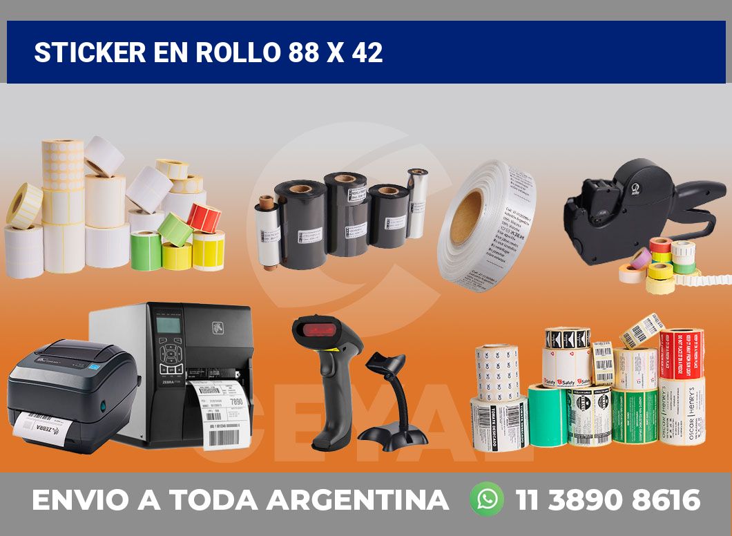 sticker en rollo 88 x 42