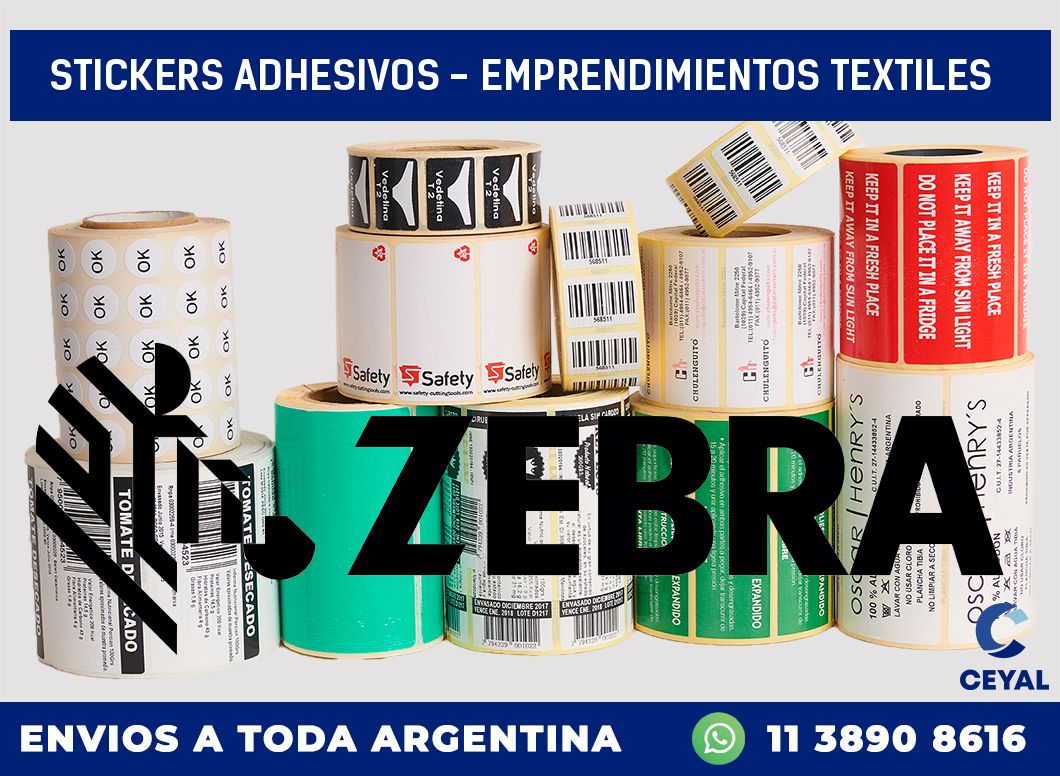 stickers adhesivos - Emprendimientos textiles