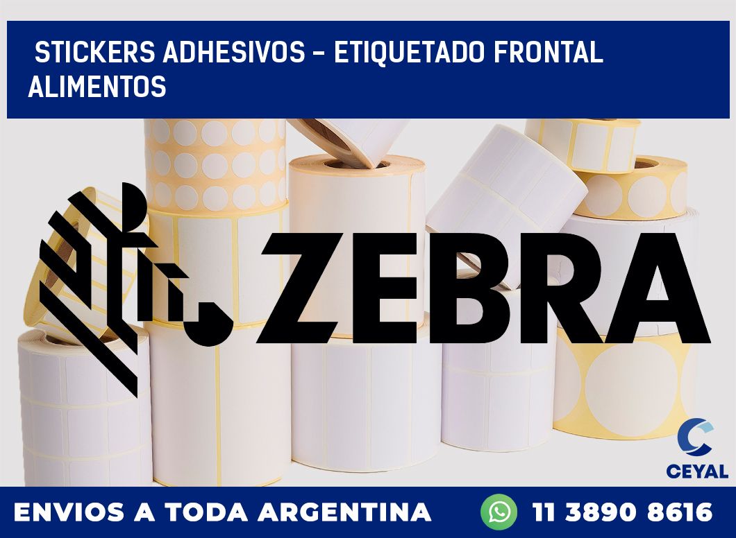 stickers adhesivos - etiquetado frontal alimentos