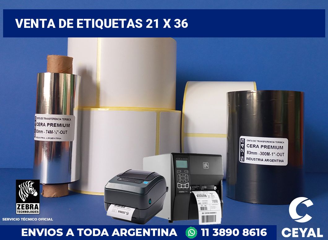 venta de etiquetas 21 x 36