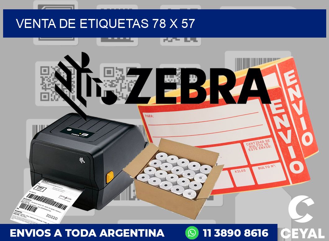 venta de etiquetas 78 x 57