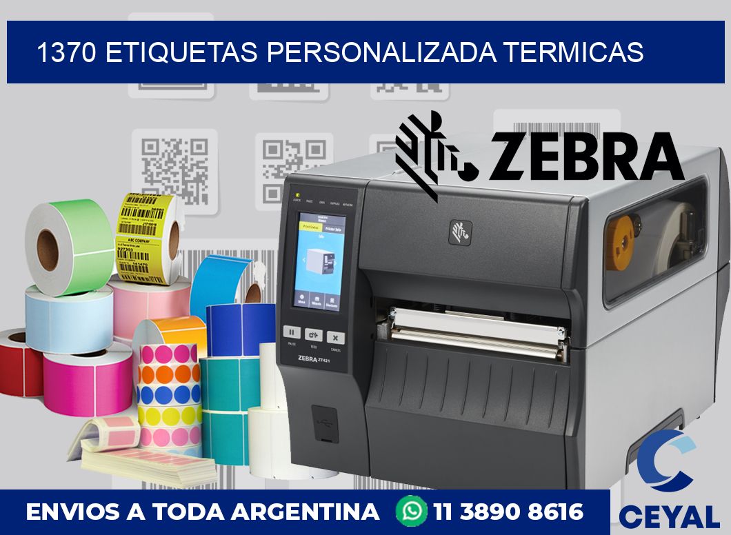 1370 etiquetas personalizada termicas