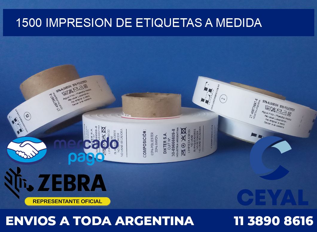 1500 Impresion de etiquetas a medida
