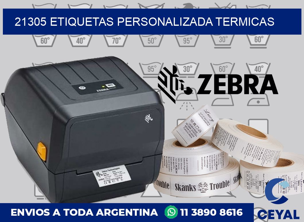 21305 etiquetas personalizada termicas