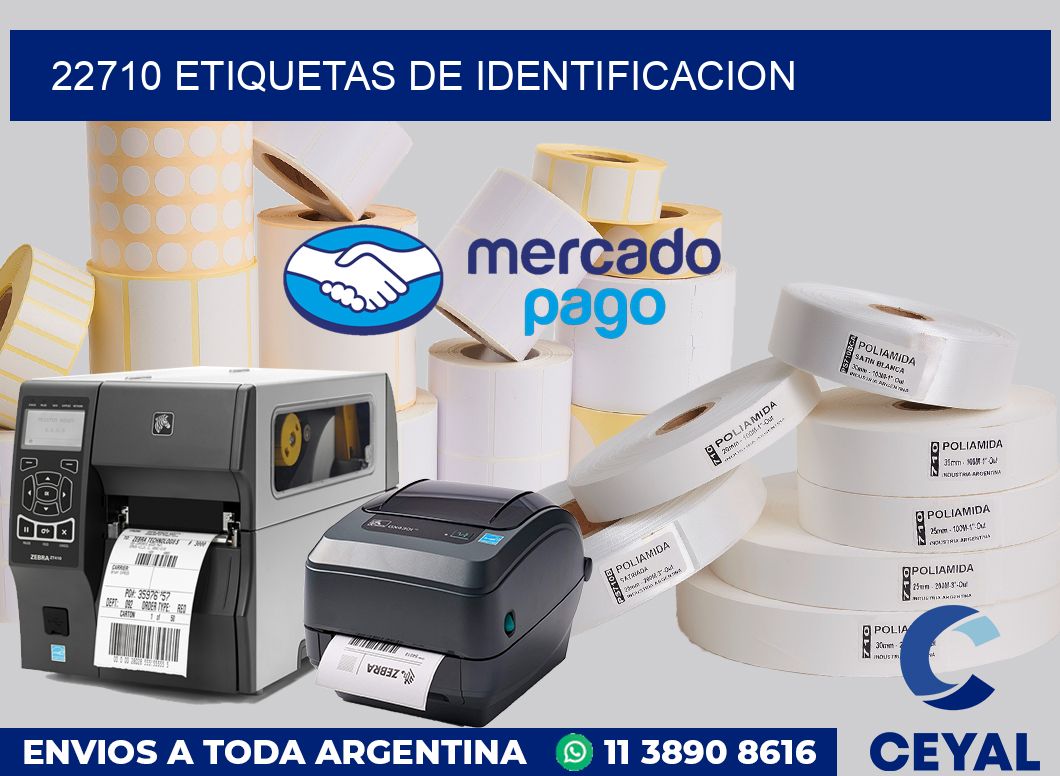 22710 Etiquetas de identificacion